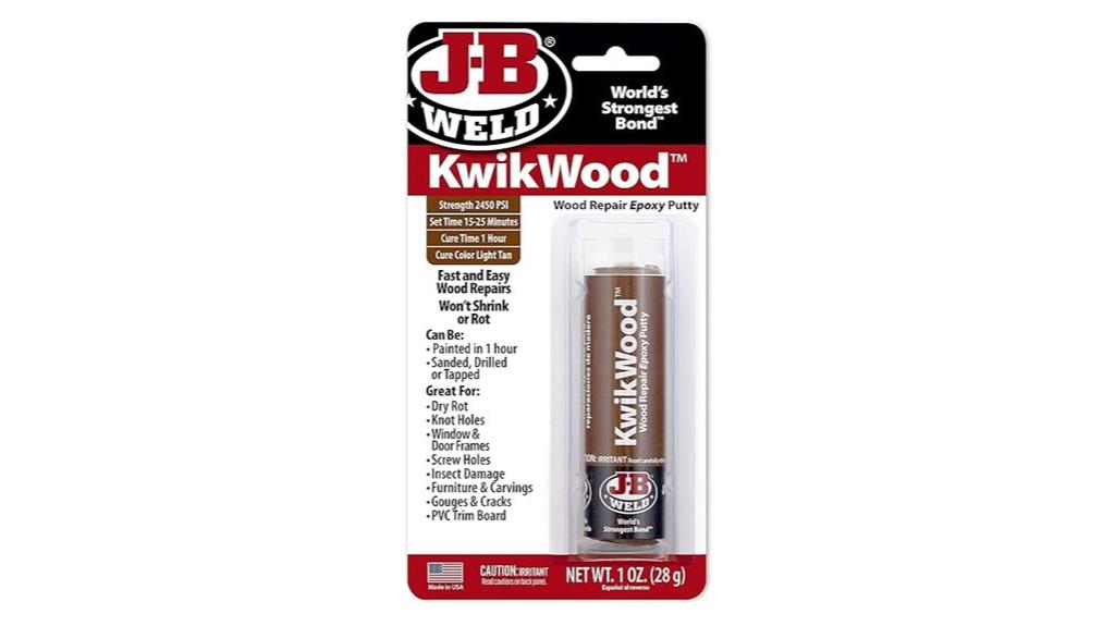 wood repair epoxy putty