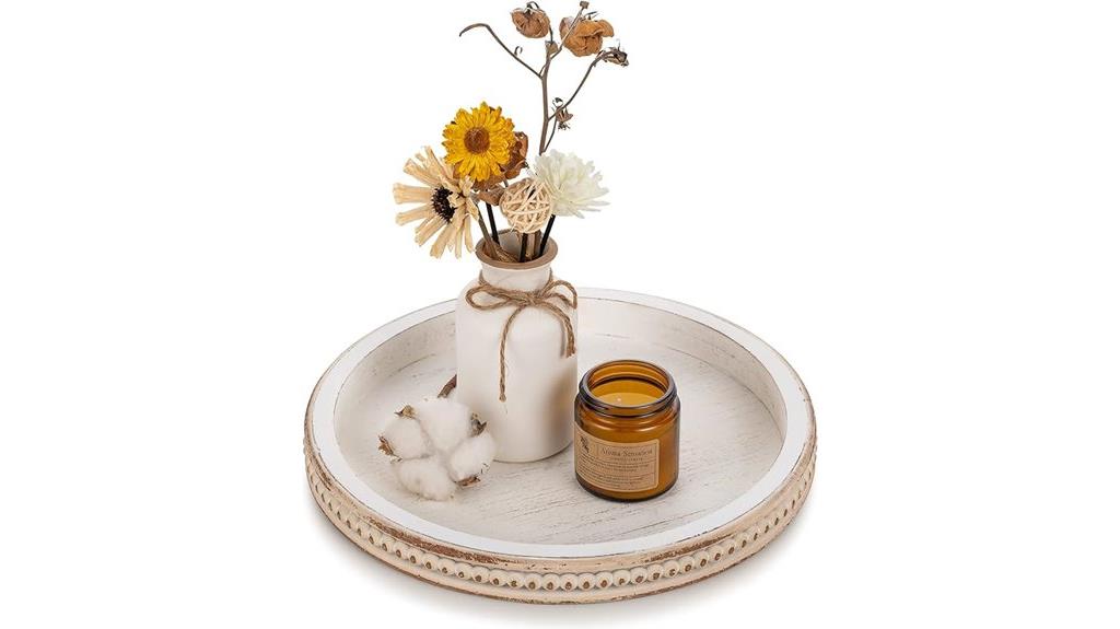wooden coffee table tray