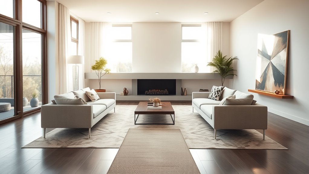 arrange furniture for flow