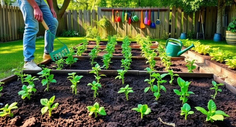 begin planting and cultivating vegetables
