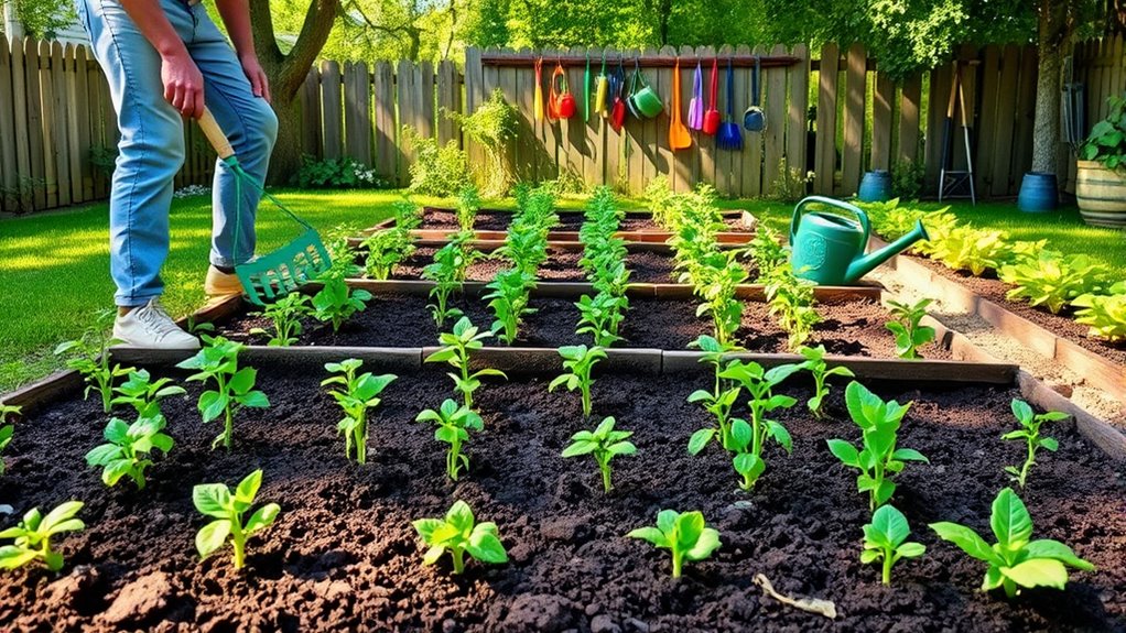 begin planting and cultivating vegetables