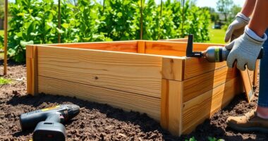 construct elevated planting containers