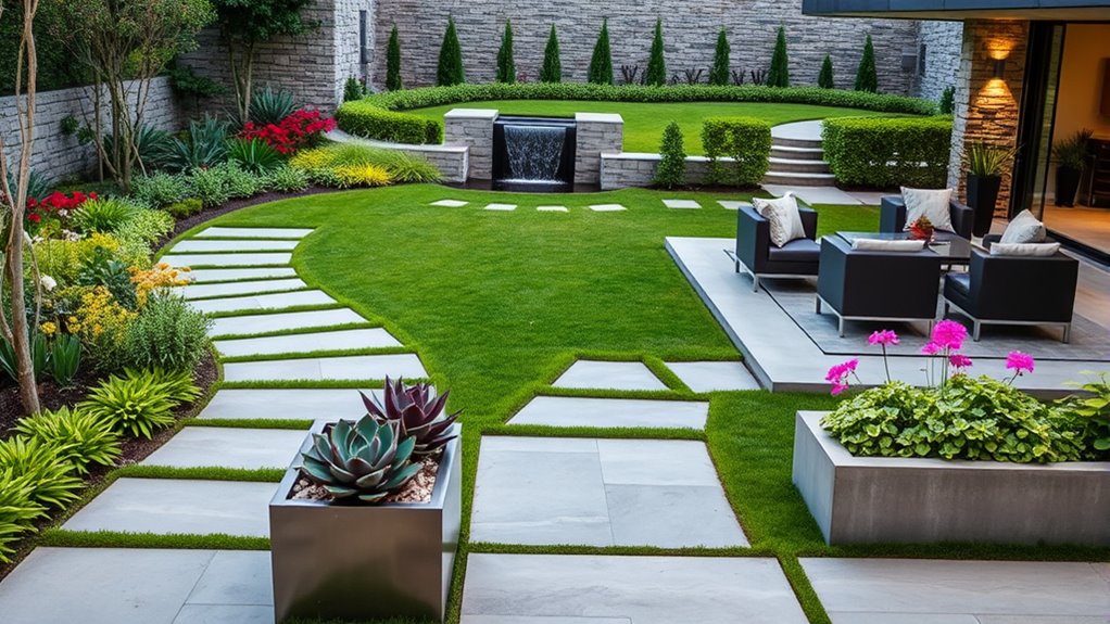 contemporary garden design trends