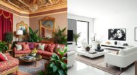 decor style maximalism vs minimalism