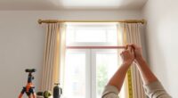 hang curtains securely properly