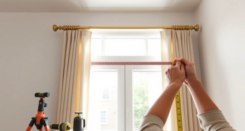 hang curtains securely properly