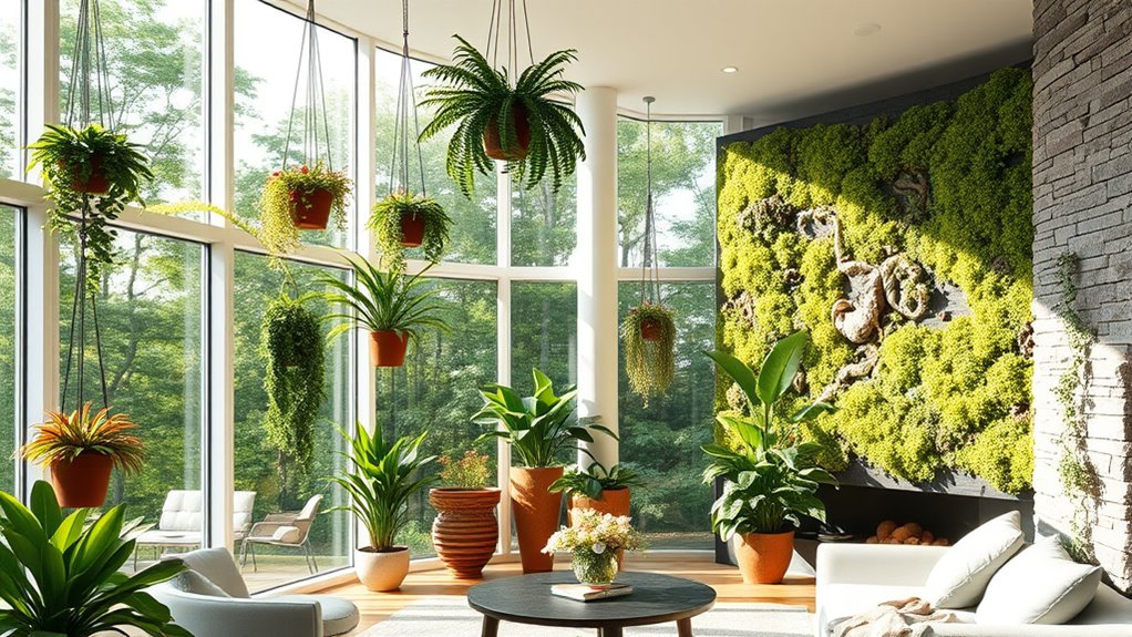 indoor plants enhance natural light