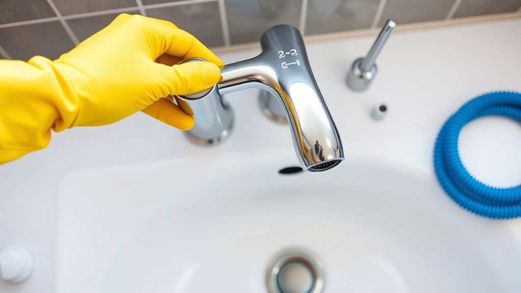install and connect faucet