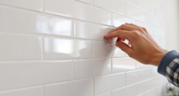 installing tile behind counters