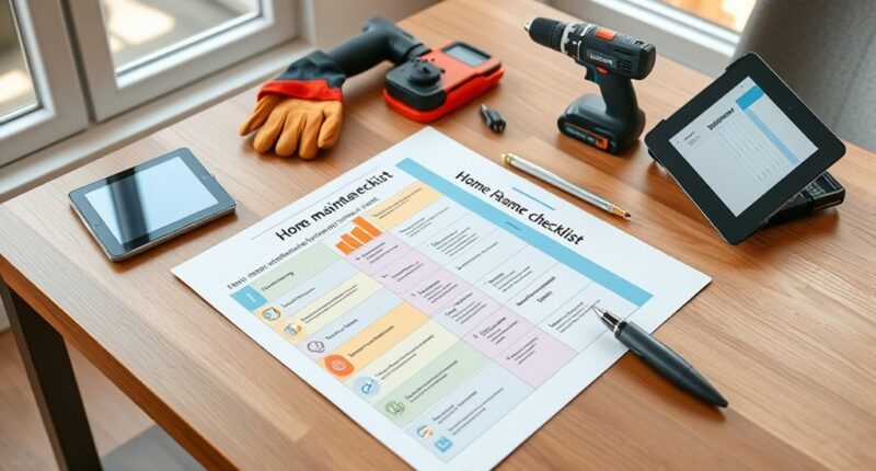 new home maintenance checklist