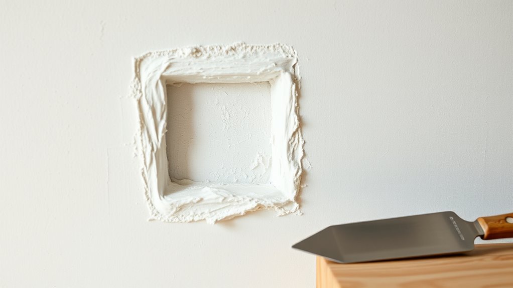 proper drywall patching process