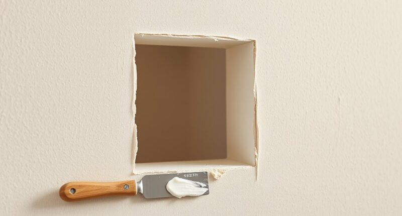 repair drywall with patch