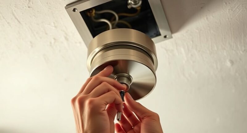 replace light fixture safely