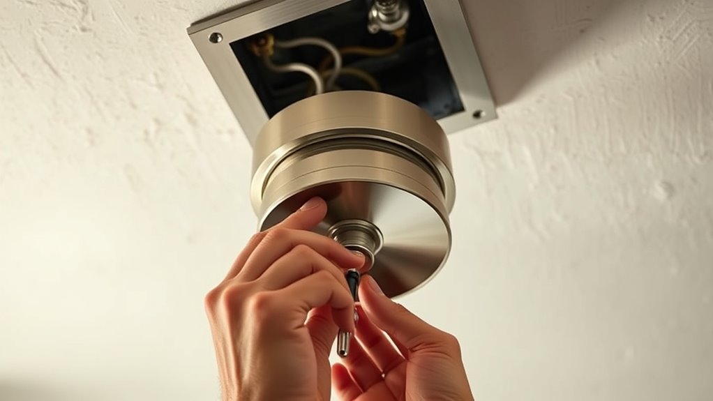 replace light fixture safely