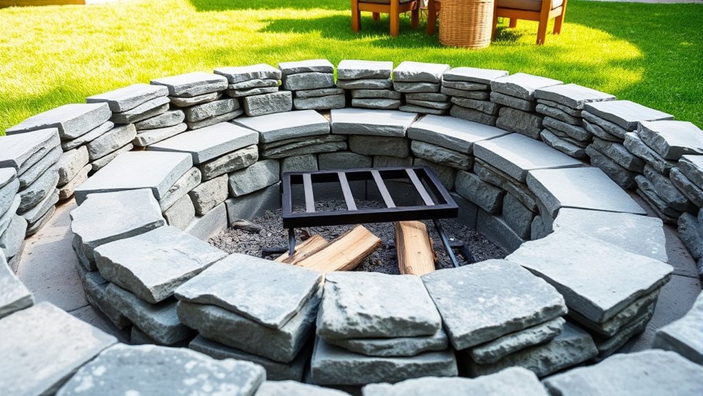 safe fire pit setup