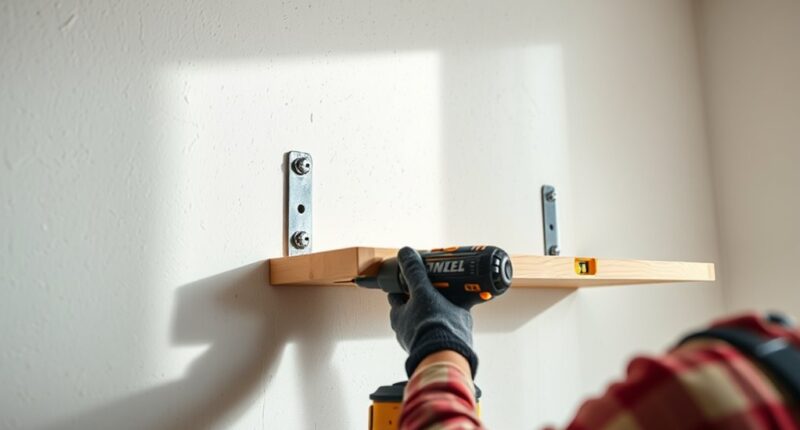 secure drywall with anchors