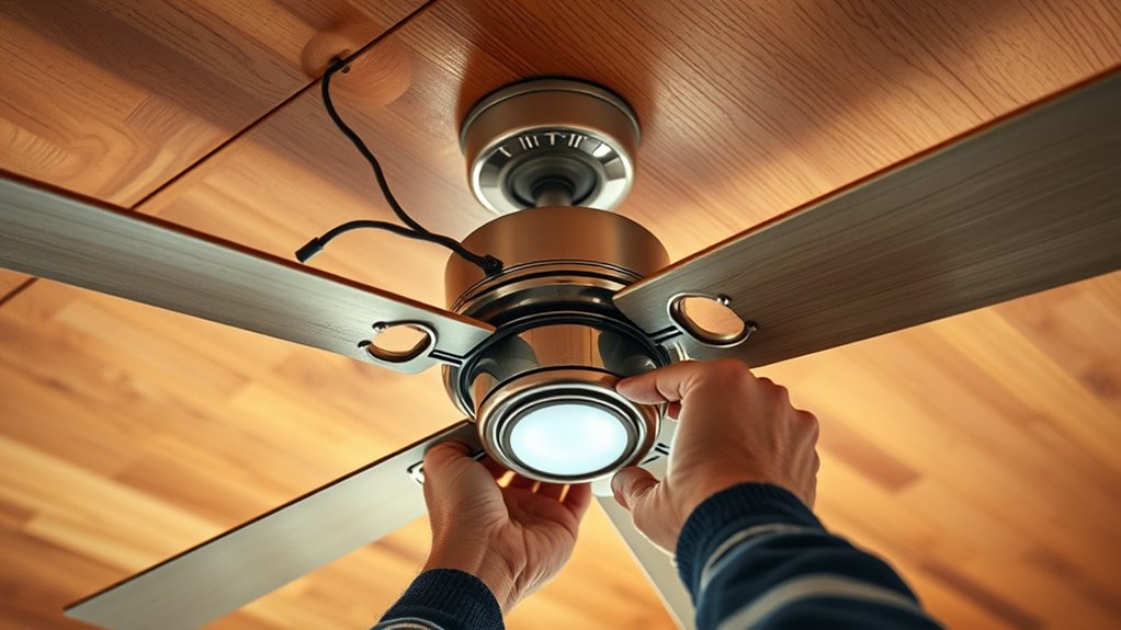 secure safe ceiling fan installation