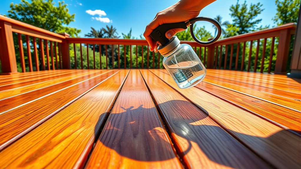 apply quality stain evenly