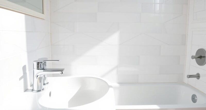 bathroom fixture and tile replacement