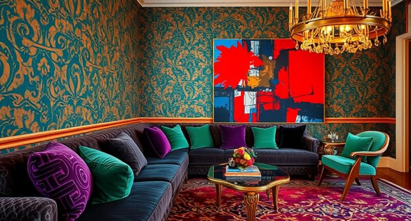 bold patterned textured maximalism