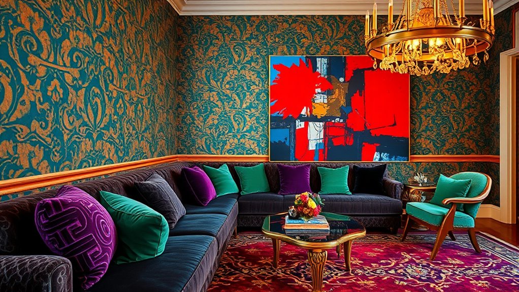 bold patterned textured maximalism