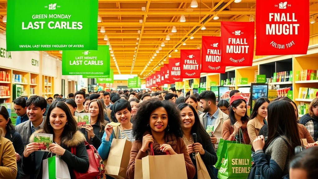 choose eco friendly last minute shopping