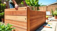 constructing a garden bed