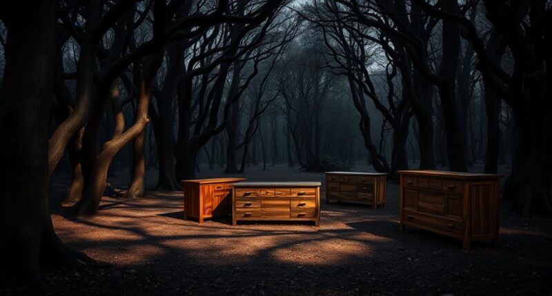 dark woods mixed stains