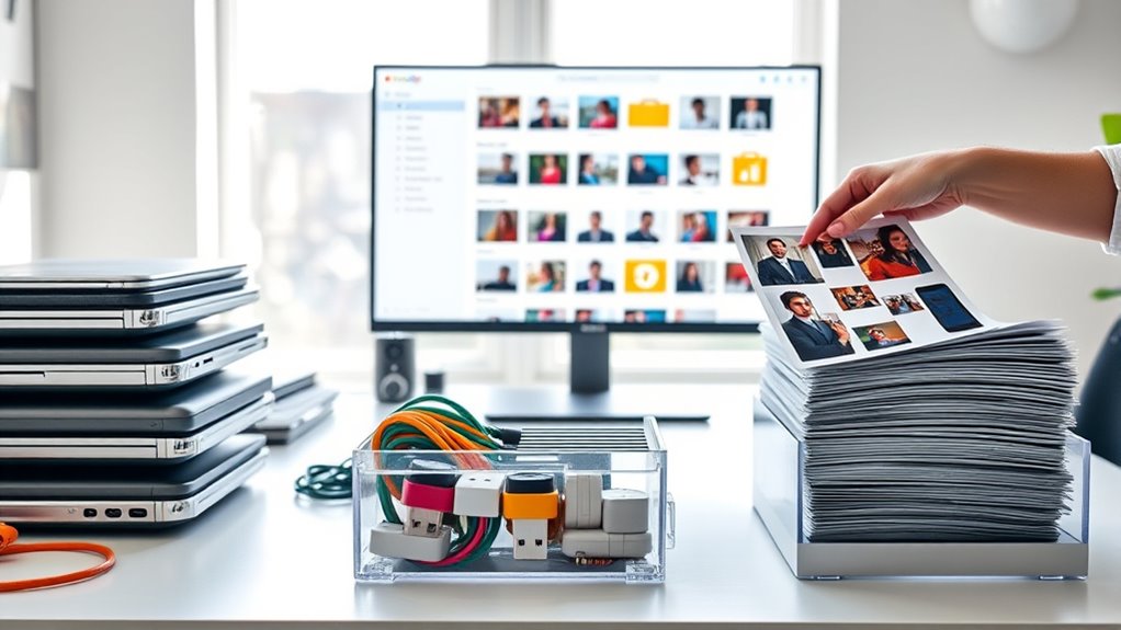 digital decluttering and organization