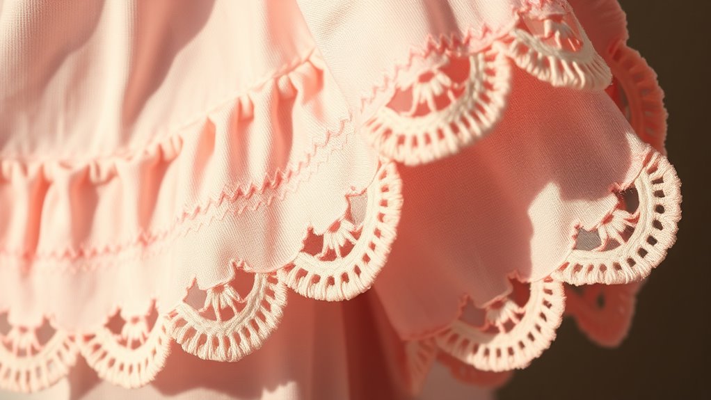 elegant vintage inspired scallops