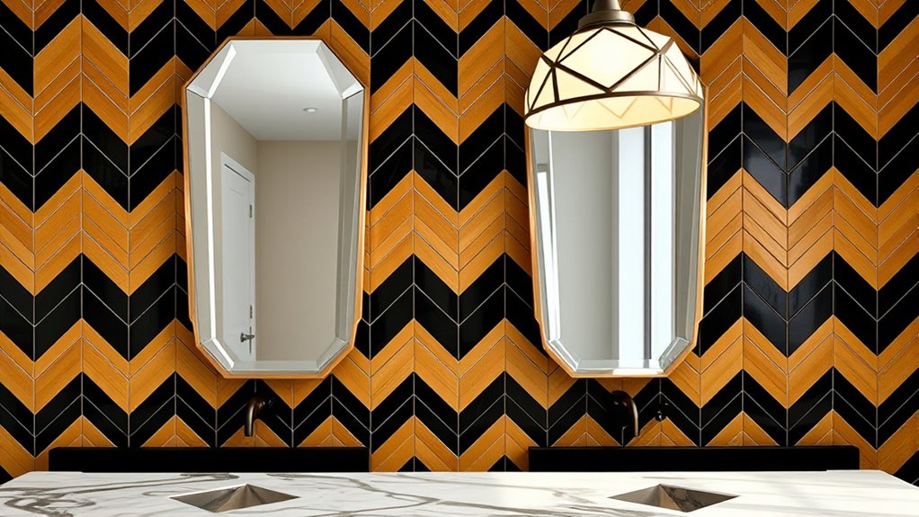 geometric patterns and lighting