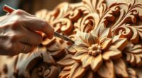 hand carved handmade decor