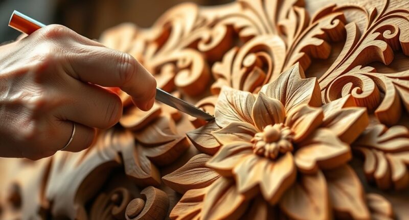hand carved handmade decor