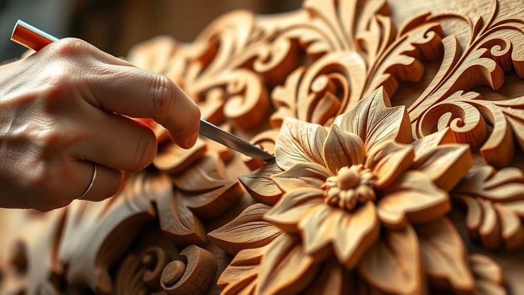 hand carved handmade decor