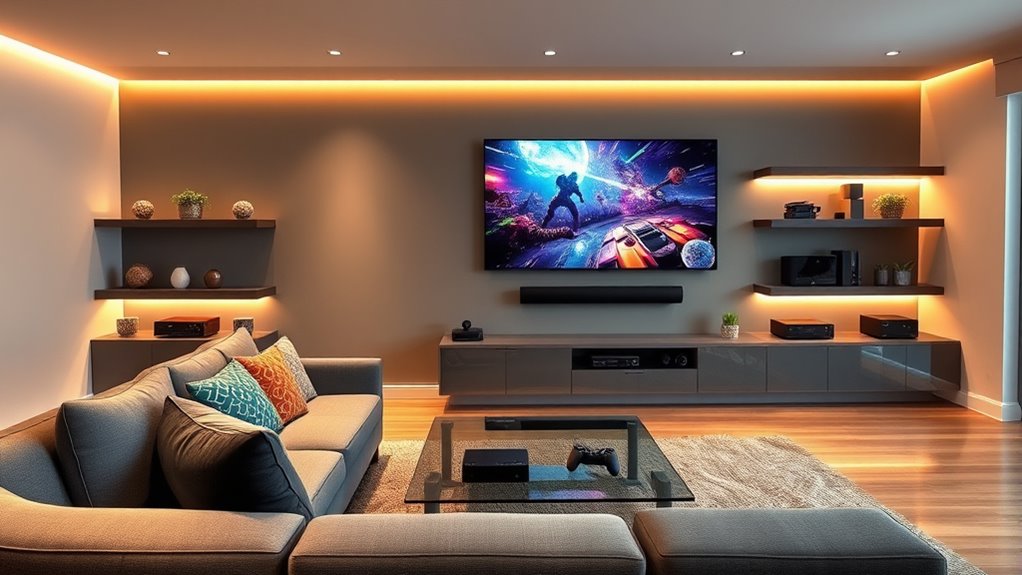 home theater and vr setup