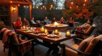 hosting chilly outdoor parties