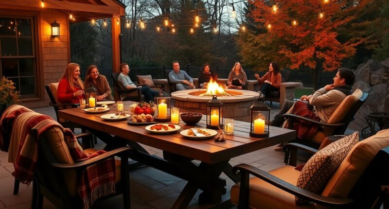 hosting chilly outdoor parties