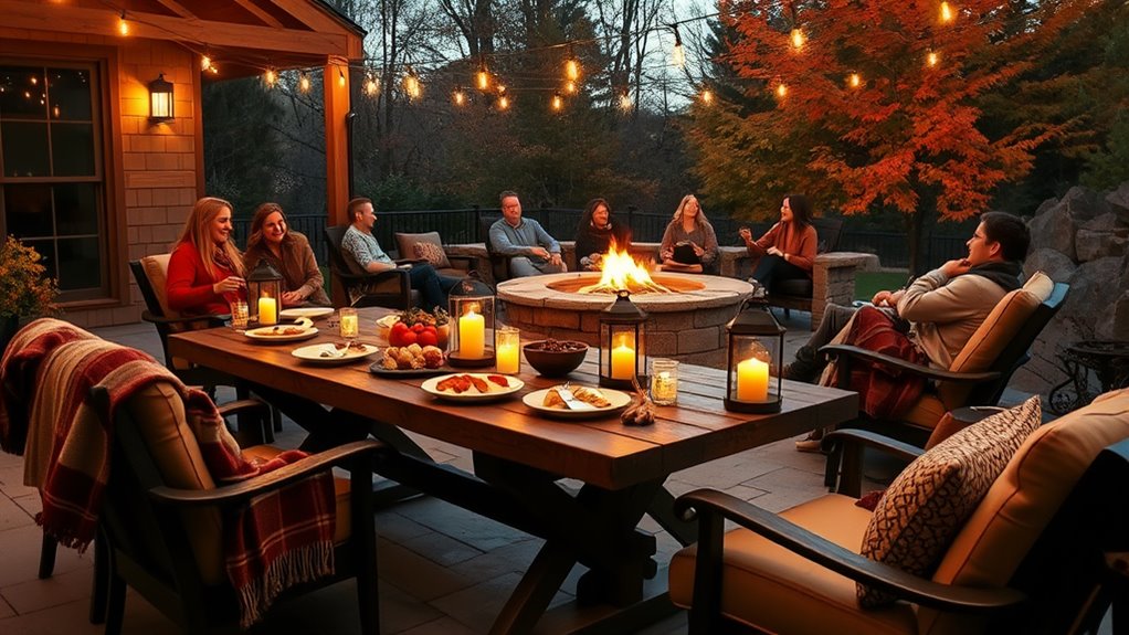hosting chilly outdoor parties