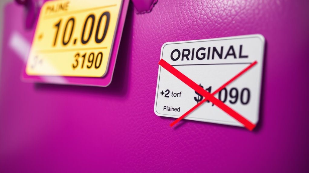 identify inflated original prices