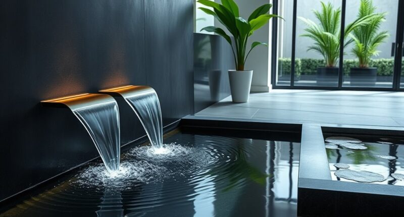 indoor calming water features