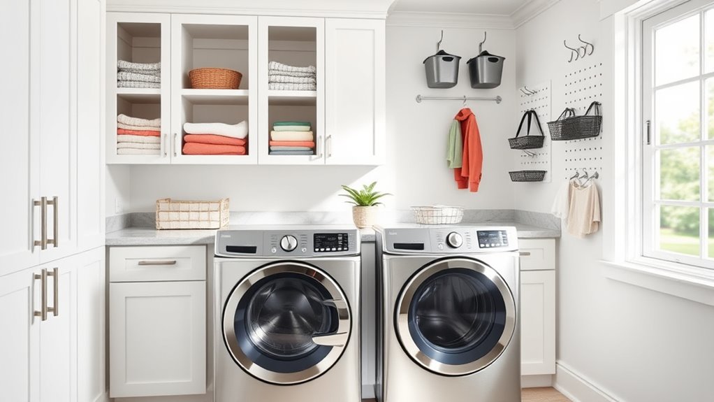 organized efficient laundry space