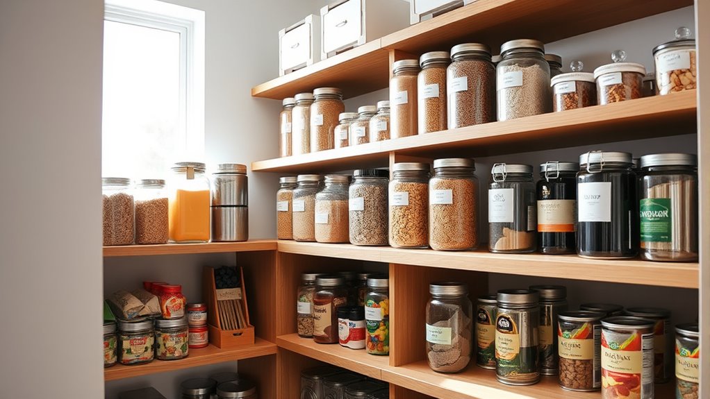organized pantry for efficiency