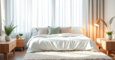 serene cozy sleep environment