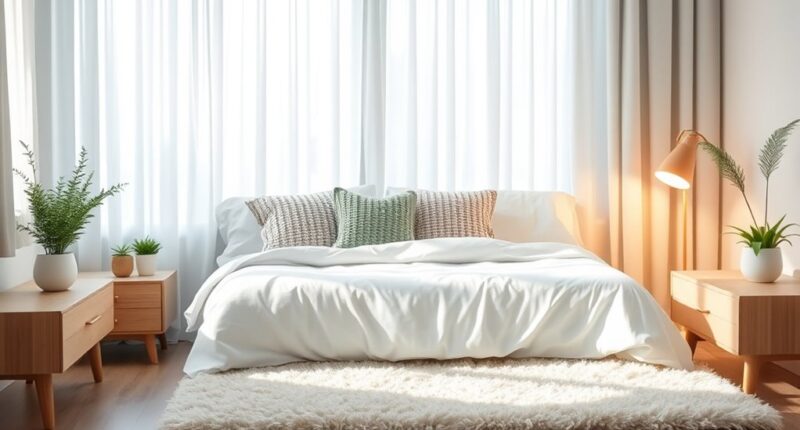 serene cozy sleep environment