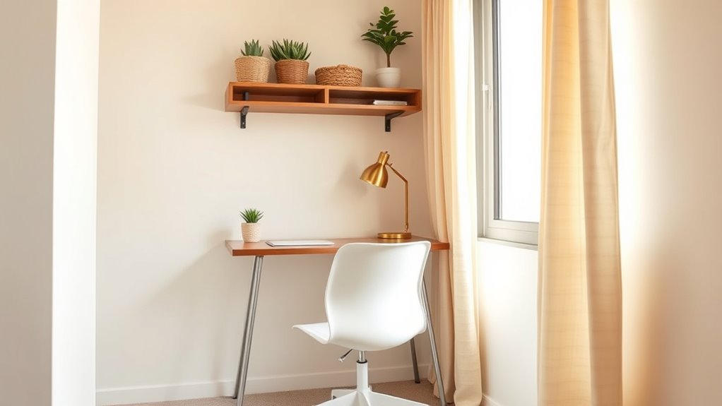 small home office setup