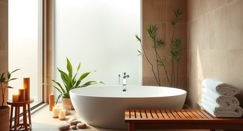 spa inspired meditation bathrooms