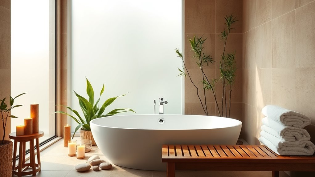 spa inspired meditation bathrooms