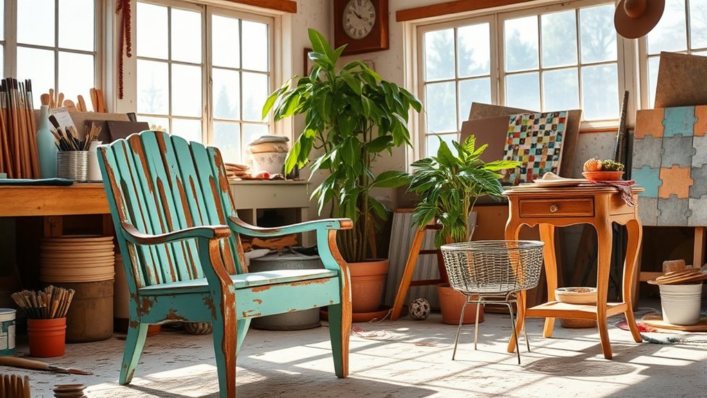 transforming vintage furniture creatively