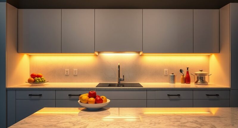 under cabinet lighting installation