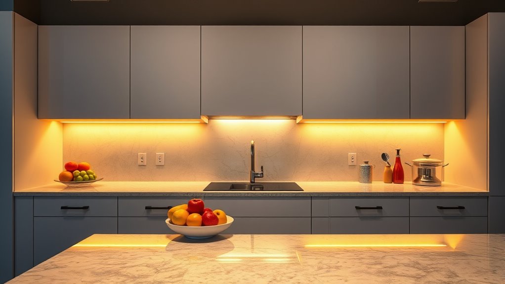 under cabinet lighting installation